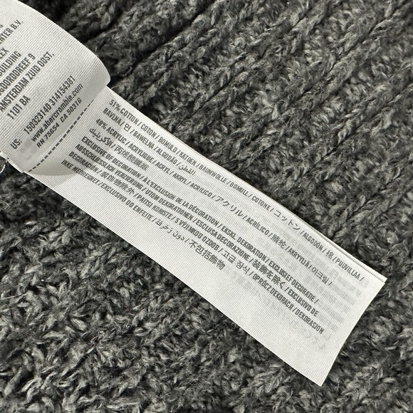 Abercrombie & Fitch Duster Cardigan Women's One Size Open Front Knit Gray - Picture 5 of 8